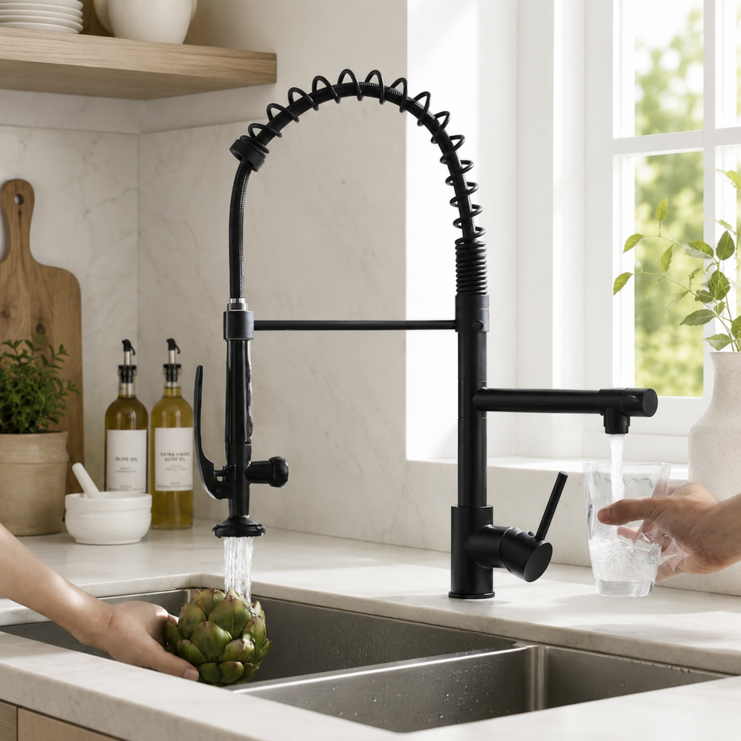 Orbit 360° Pull-Out Kitchen Faucet with Single Handle