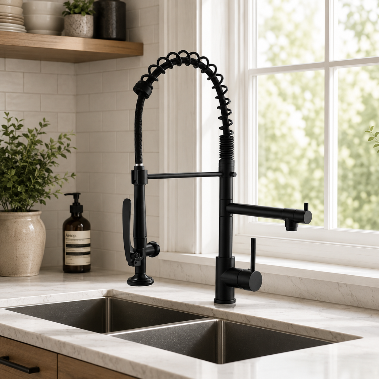 Orbit 360° Pull-Out Kitchen Faucet with Single Handle