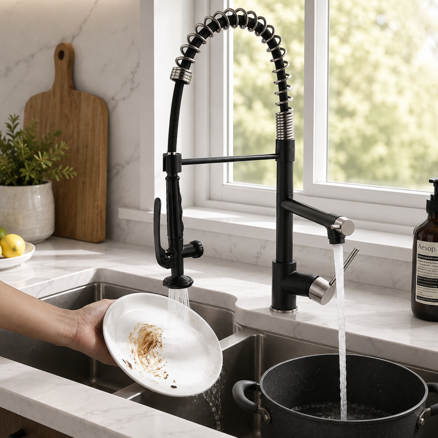 Orbit 360° Pull-Out Kitchen Faucet with Single Handle