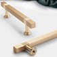 Ribbed Square Bar Cabinet Pulls and Drawer Handles