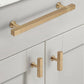 Ribbed Square Bar Cabinet Pulls and Drawer Handles