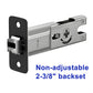 Matte Black Rounded Square Pocket Door Lock for Sliding Doors