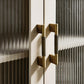 Knurled Solid Brass Cabinet Handles, Drawer Pulls, and Knobs