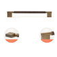 Knurled Solid Brass Cabinet Handles, Drawer Pulls, and Knobs