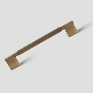 Knurled Solid Brass Cabinet Handles, Drawer Pulls, and Knobs