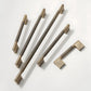 Knurled Solid Brass Cabinet Handles, Drawer Pulls, and Knobs