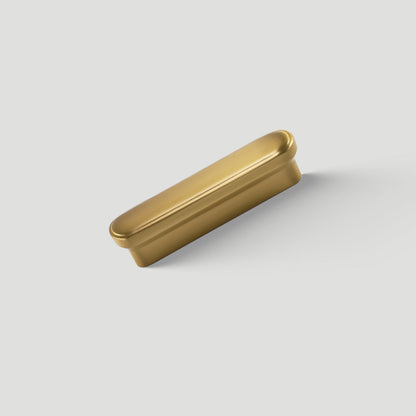 Compact Brass Edge Pulls for Cabinets and Drawers