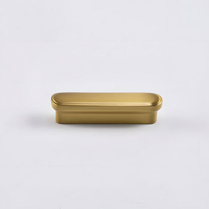 Compact Brass Edge Pulls for Cabinets and Drawers