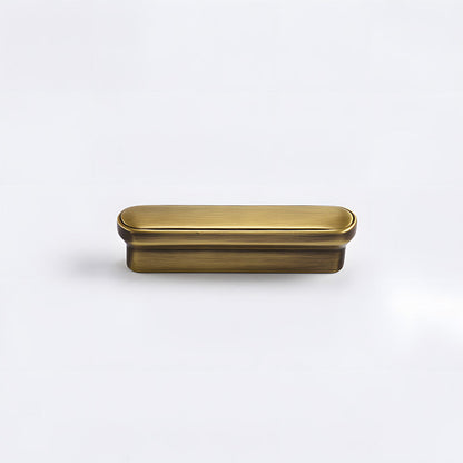 Compact Brass Edge Pulls for Cabinets and Drawers