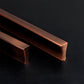 Ribbed Retro Bronze Cabinet Handles for Kitchen Cabinets