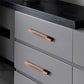 Ribbed Retro Bronze Cabinet Handles for Kitchen Cabinets