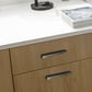 Ribbed Retro Bronze Cabinet Handles for Kitchen Cabinets