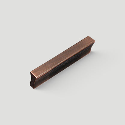 Ribbed Retro Bronze Cabinet Handles for Kitchen Cabinets