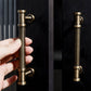 Ribbed Bronze Cabinet Pulls and Knobs