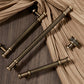 Ribbed Bronze Cabinet Pulls and Knobs