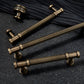 Ribbed Bronze Cabinet Pulls and Knobs