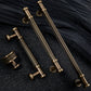 Ribbed Bronze Cabinet Pulls and Knobs
