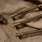 Ribbed Bronze Cabinet Pulls and Knobs