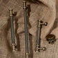 Ribbed Bronze Cabinet Pulls and Knobs