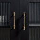 Ribbed Bronze Cabinet Pulls and Knobs