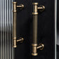 Ribbed Bronze Cabinet Pulls and Knobs