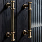 Ribbed Bronze Cabinet Pulls and Knobs