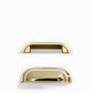 Retro Shell Solid Brass Cup Pulls and Cabinet Knobs