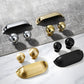 Retro Shell Solid Brass Cup Pulls and Cabinet Knobs