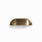Retro Shell Solid Brass Cup Pulls and Cabinet Knobs