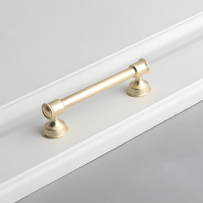 Classic Round Bar Cabinet Pulls with Flared Ends