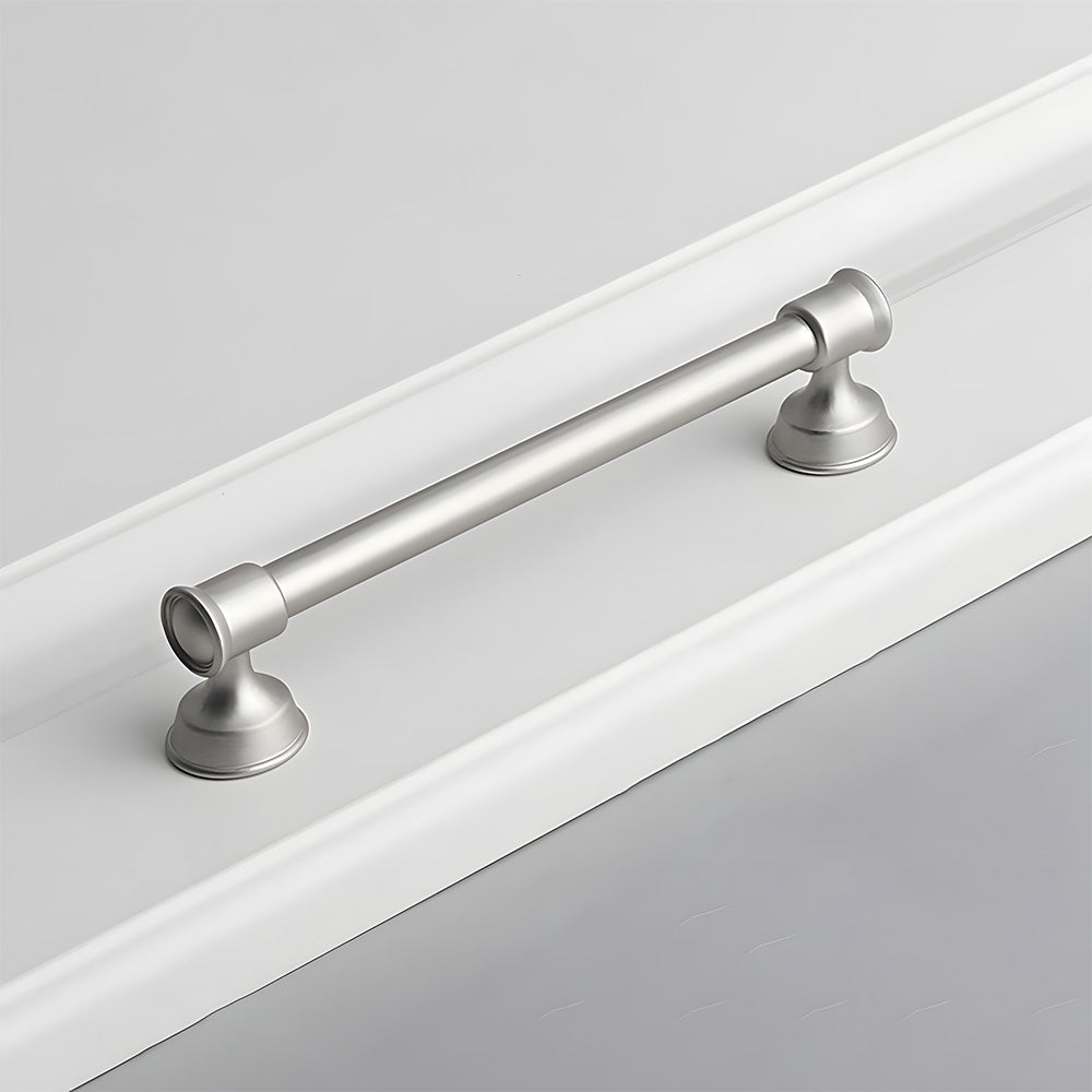 Classic Round Bar Cabinet Pulls with Flared Ends