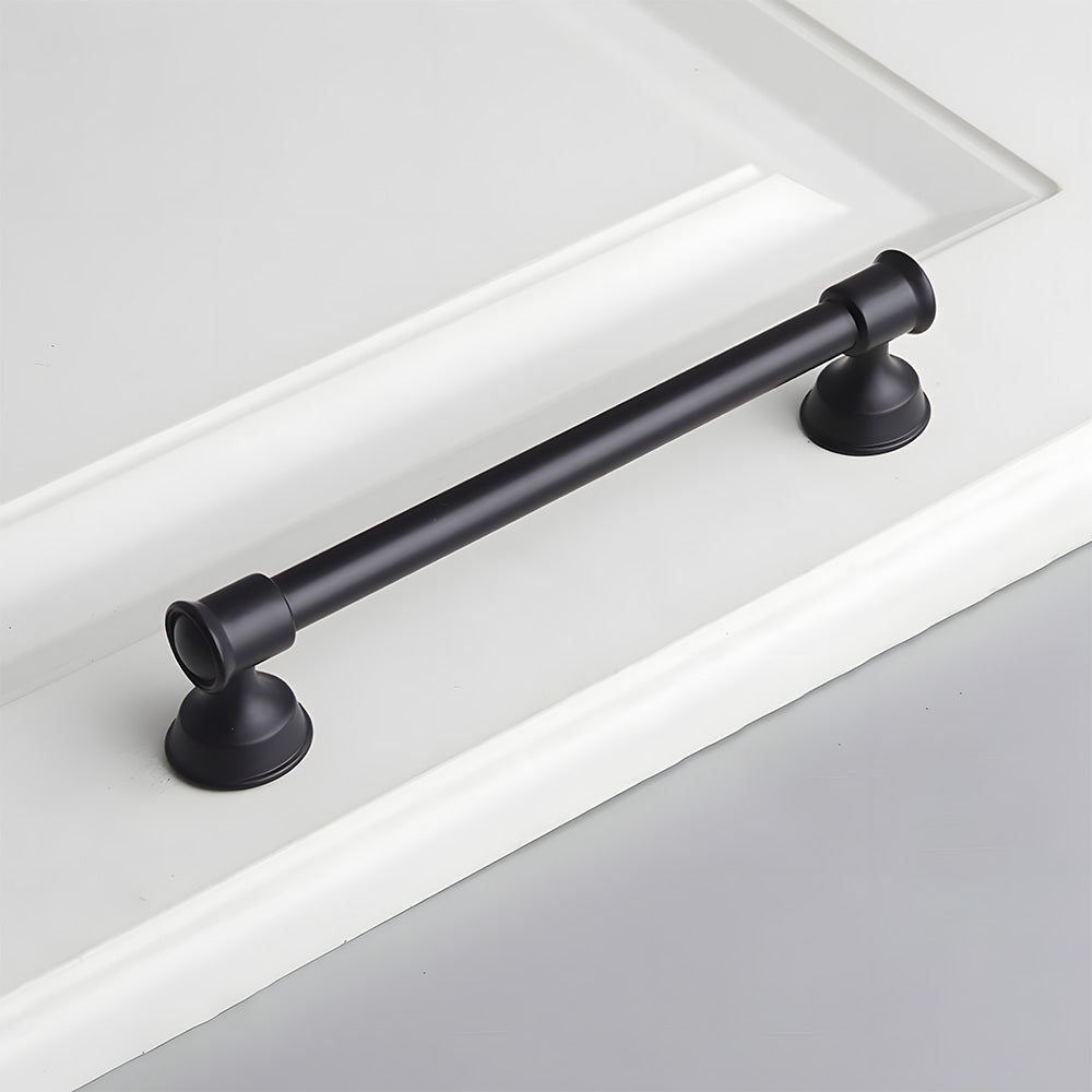 Classic Round Bar Cabinet Pulls with Flared Ends