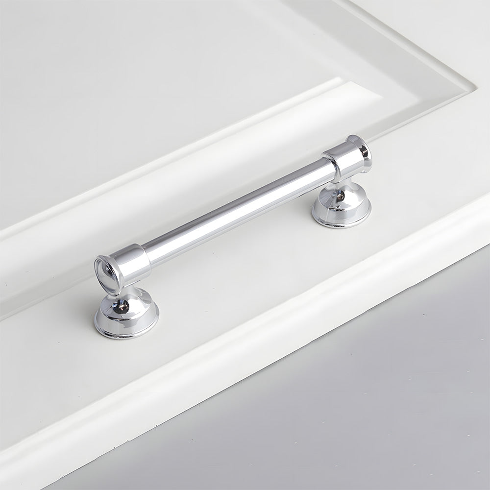 Classic Round Bar Cabinet Pulls with Flared Ends