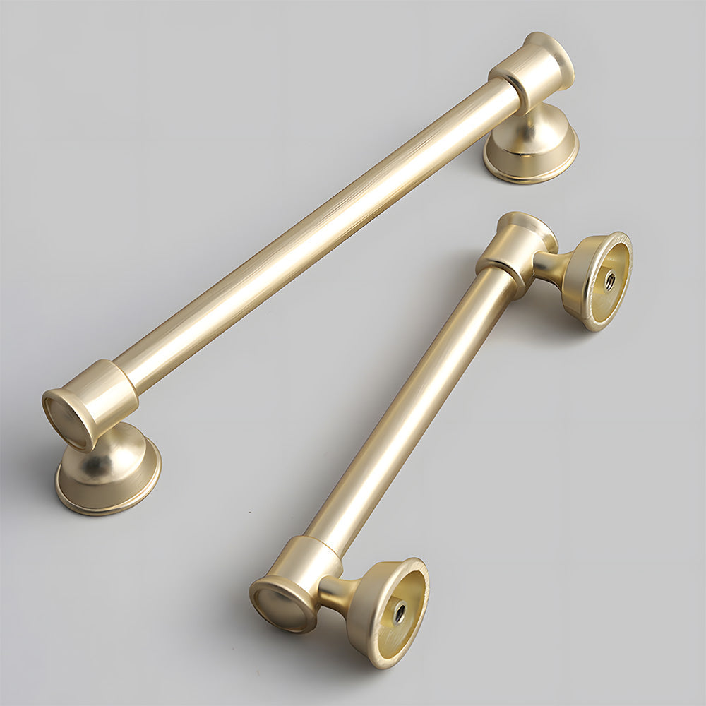 Classic Round Bar Cabinet Pulls with Flared Ends