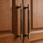 Vintage Lined Aged Bronze Brass Cabinet Pulls