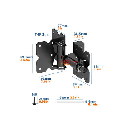 Riverton Self-Closing PVC Fence Gate Hinge and Latch Kit, Black