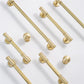 Ribbed Solid Brass Cabinet Pulls and Knobs