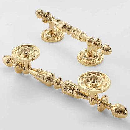 Polished Gold Floral Cabinet Pulls and Knobs