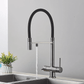 Puravo 3-Way Kitchen Faucet with Filter Tap and Pull-Down Spout