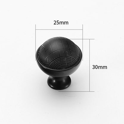 Textured Brass Cabinet Handles and Knobs in Gold / Black