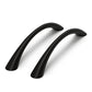 Curved Solid Zinc Alloy Cabinet Handles for Drawers
