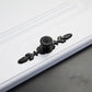 Floral Backplate Cabinet Pulls and Drawer Handles