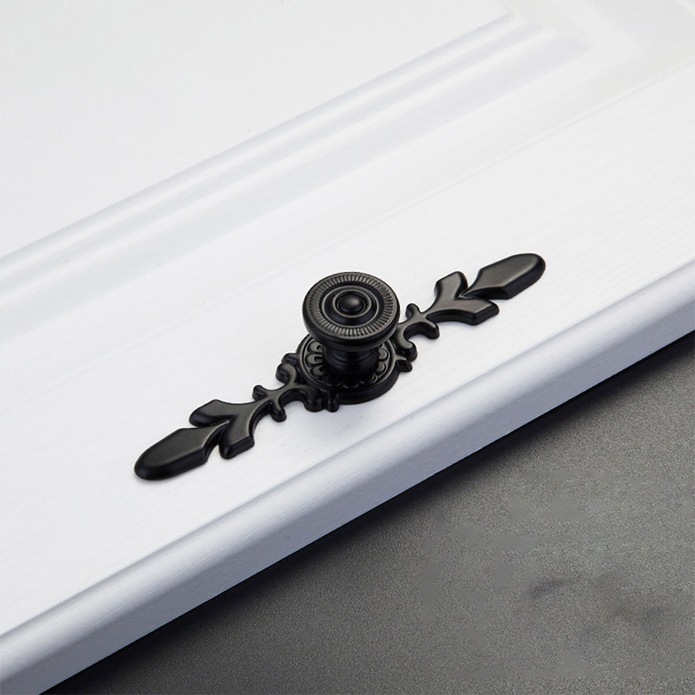 Floral Backplate Cabinet Pulls and Drawer Handles