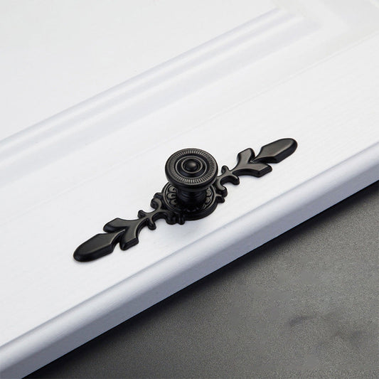 Floral Backplate Cabinet Pulls and Drawer Handles