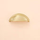 Half-Round Brass Cabinet Cup Pulls for Drawers