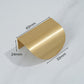 Gold Brass Half-Round Cabinet Finger Pulls