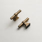 Vintage Brass Round Bar Cabinet Pulls