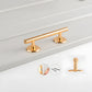 Round Bar Cabinet Pulls and Drawer Handles with Round Bases