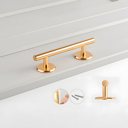 Round Bar Cabinet Pulls and Drawer Handles with Round Bases