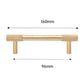 Brushed Gold Knurled Pulls for Cabinets and Drawers